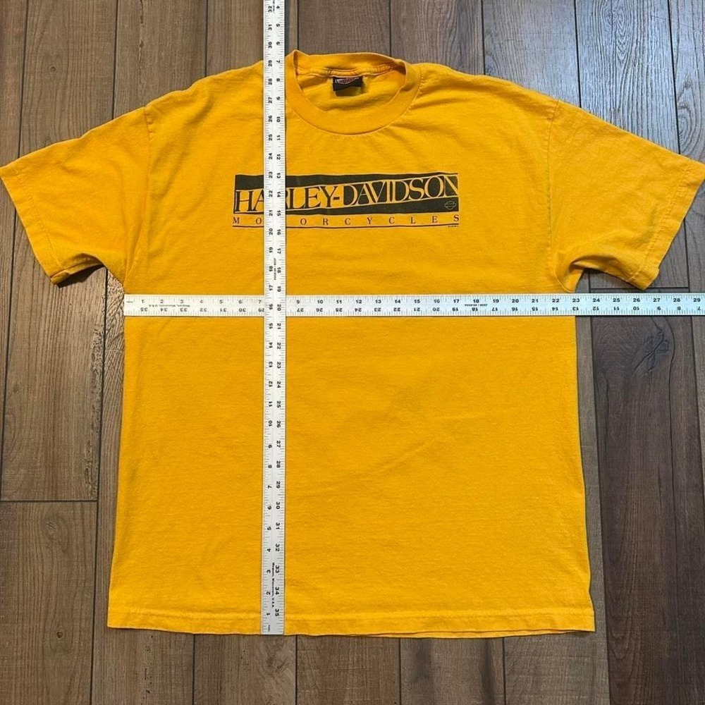 Vintage Harley Davidson Yellow T Shirt Men's XL Four‎ River Paducah Grand Rivers - Picture 5 of 5